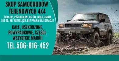 SKUP SAMOCHODÓW TERENOWYCH 4X4 TERENOWE TERENOWY TERENOWA 4X4 SUV