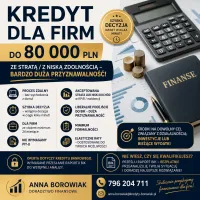 KREDYT BANKOWY DLA FIRM DO 80 000 ZŁ. Proces ON-LINE!